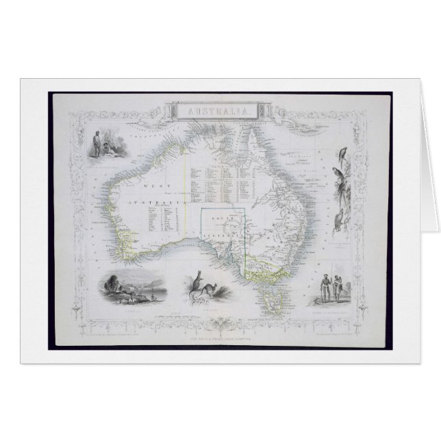 Australia, de una serie de mapas del mundo publicó (Anverso (Horizontal))