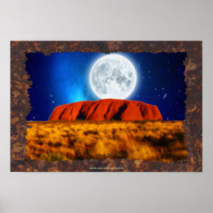 Australia: El arte "Uluru Moon" es el arte de Ayer