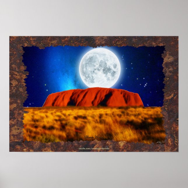 Australia: El arte "Uluru Moon" es el arte de Ayer (Frente)