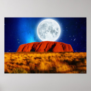 Australia: El arte "Uluru Moon" es el arte de Ayer