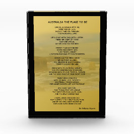 Australia: El lugar para ser bloque acrílico