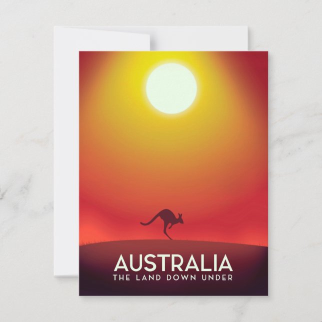 Australia "El suelo bajo" estampado de vacaciones. (Anverso)