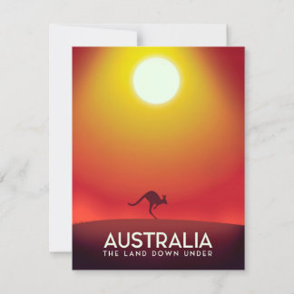 Australia "El suelo bajo" estampado de vacaciones.