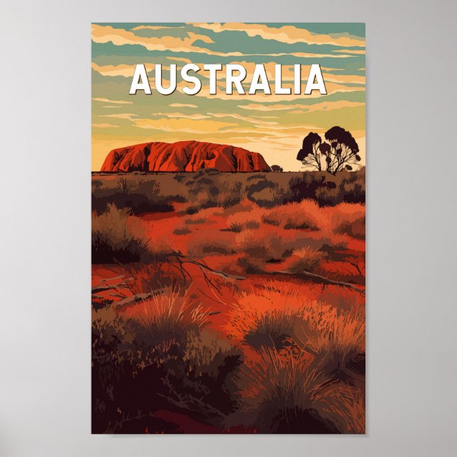 Australia Ilustracion Viaje de arte (Frente)