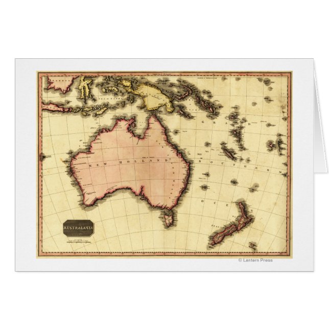 Australia: Mapa panorámicoAustralia (Anverso (Horizontal))