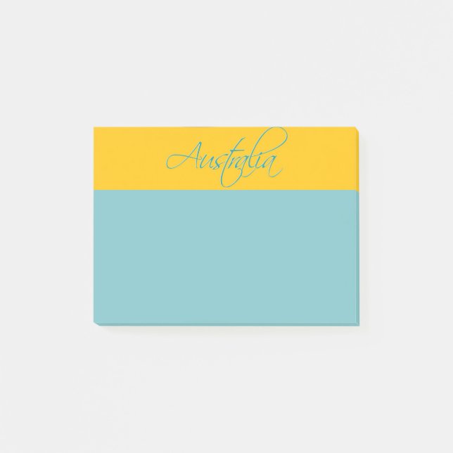 Australia: Notas post-it de viajes (Anverso)