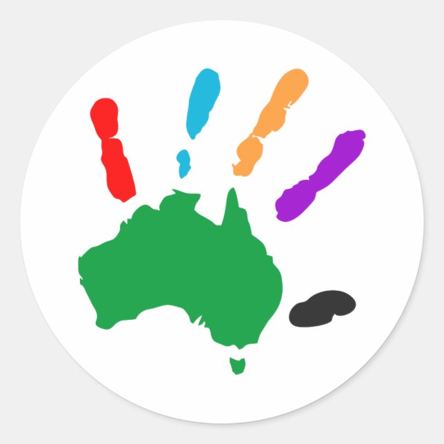Australia unificada....wow! Pegatinas (Anverso)