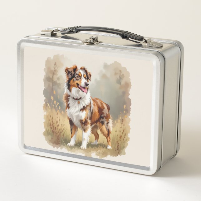 Australian Shepherd Dog Red Merle Aussie (Anverso)