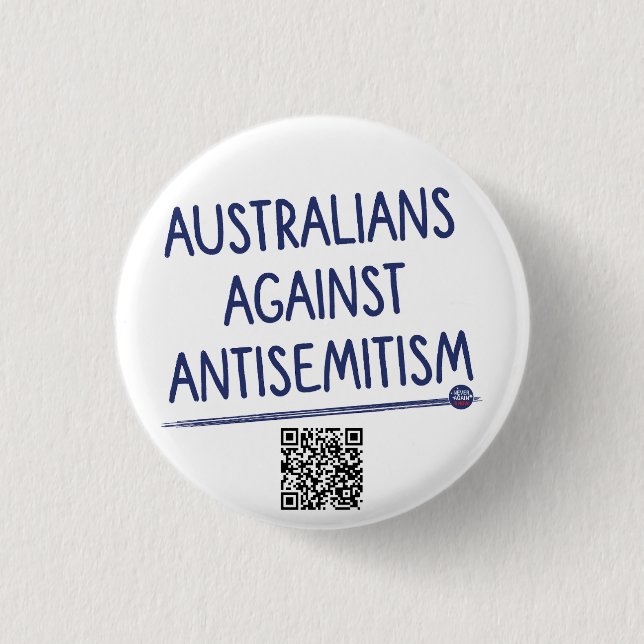 Australianos contra el Antisemitismo - Pin / Botón (Anverso)