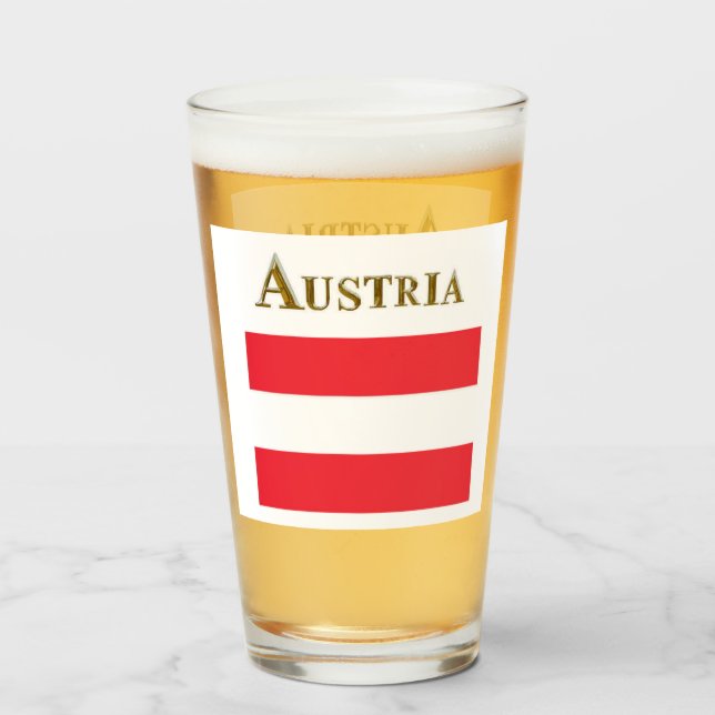 AUSTRIA BEER GLASS (Anverso (lleno))