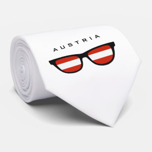 Austria Shades personalizado de texto y corbata de