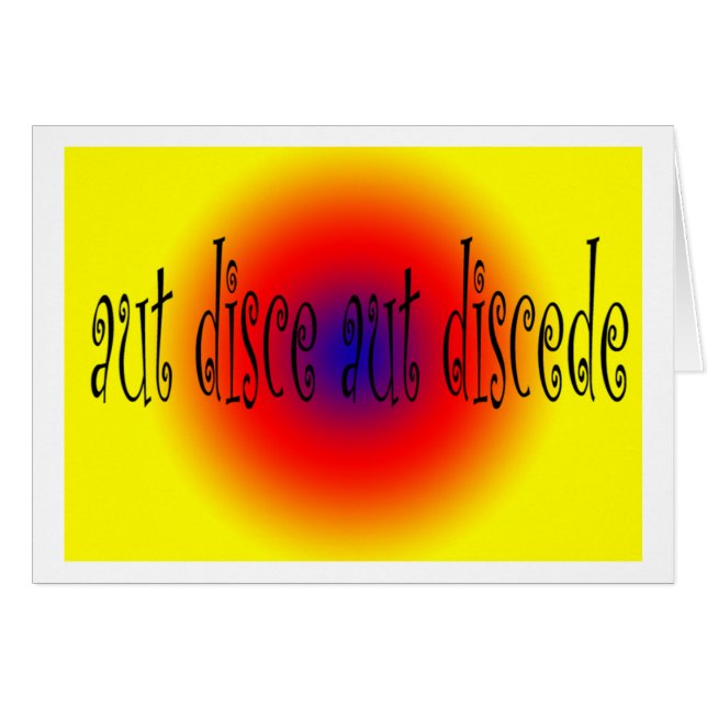 Aut Disce Aut Discede (Anverso (Horizontal))