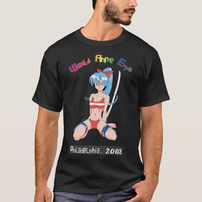 Auténtica camiseta clásica de World Anime Expo 200 (Anverso)