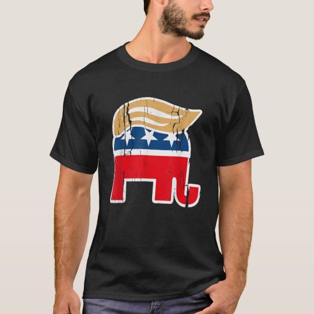 AUTÉNTICA ORIGINAL camiseta de Donald Trump Elepha (Anverso)