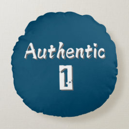 Auténtico 1 almohada redonda