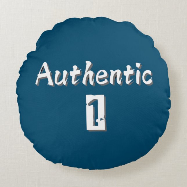 Auténtico 1 almohada redonda (Anverso)