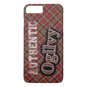 Auténtico clan Ogilvy Scottish Tartan Design Funda
