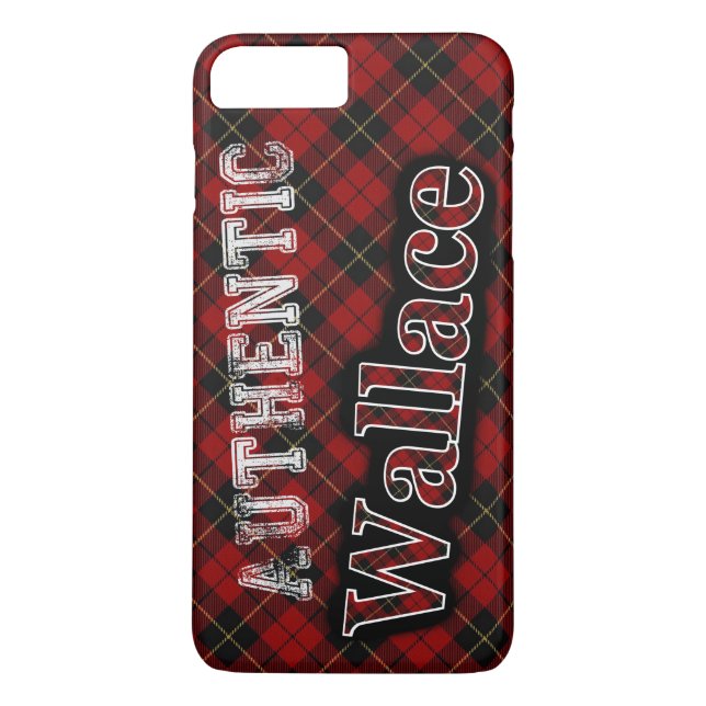 Auténtico clan Wallace Funda de Diseño de Tartán e (Reverso)