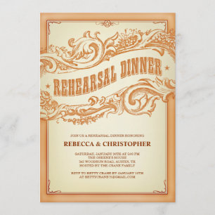 Auténtico ensayo occidental invitación a cenar