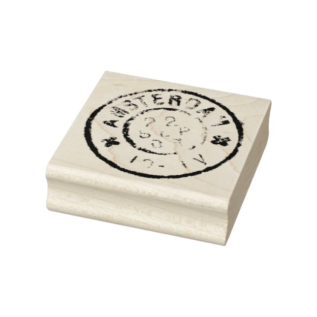 Auténtico sello de arte de caucho de Amsterdam de  (Sello)