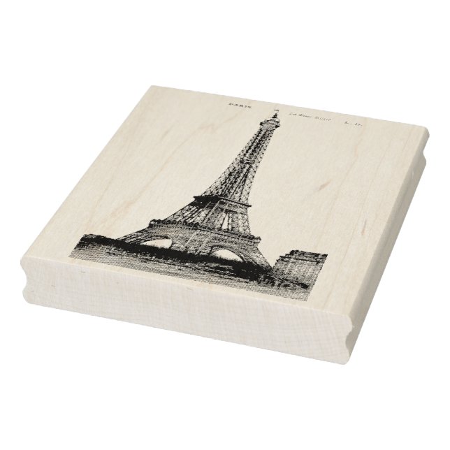 Auténtico sello de arte de la Torre Eiffel (Sello)