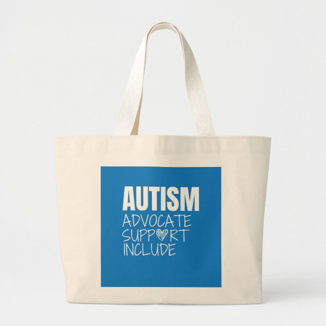 autism.advocacy.support.include. Totes y bolsas (Frente)