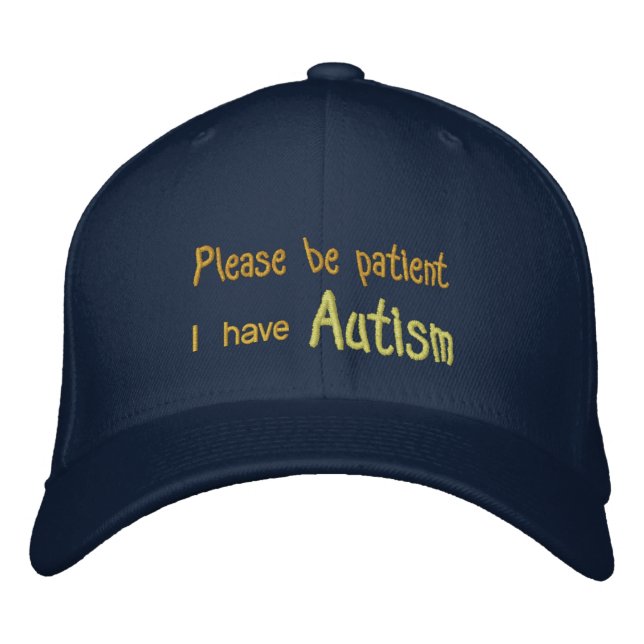 Autism Awareness Gorra con nombre y teléfono en la (Anverso)