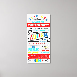 Autism Awareness Premium Lienzo envuelto (brillant