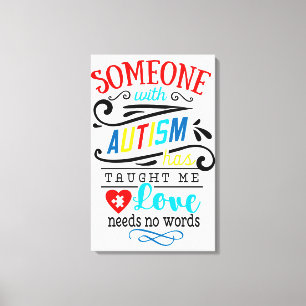 Autism Awareness Premium Lienzo envuelto (brillant