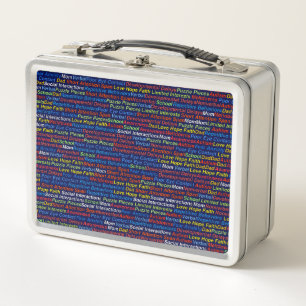 Autism Awareness Stainless metalizado lunch box