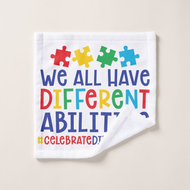 Autism Awareness Wash Cloe (Toallita)