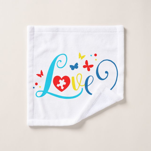 Autism Awareness Wash Cloe (Toallita)
