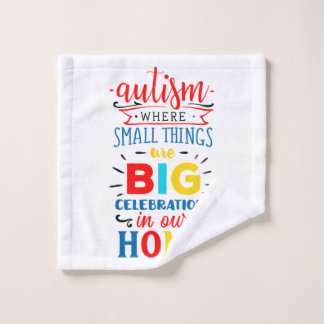 Autism Awareness Wash Cloe