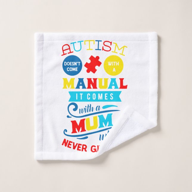 Autism Awareness Wash Cloe (Toallita)