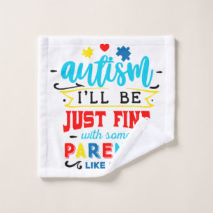 Autism Awareness Wash Cloe