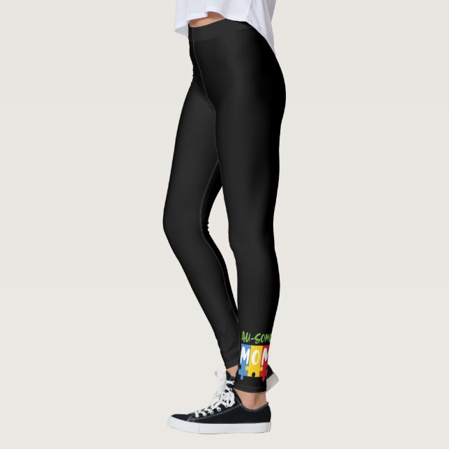 Autism Mom-: Leggings (Izquierda)