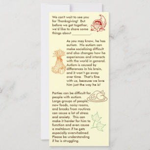 Autism Thankending Boy