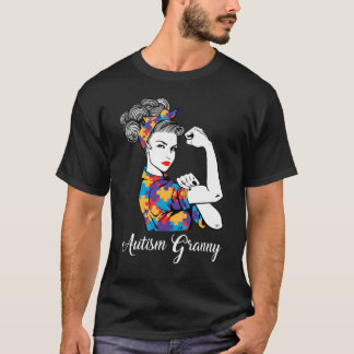 Autismo Abuelita de camiseta regalo de conciencia