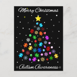 Autismo Árbol de Navidad de Snowflake