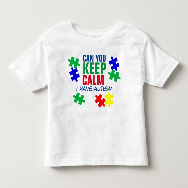 Autismo Calm# _ Pequeño camiseta de fina Jersey (Anverso)