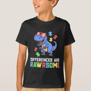 Autismo Camisetas para niños Dinosaurio Trex Conci