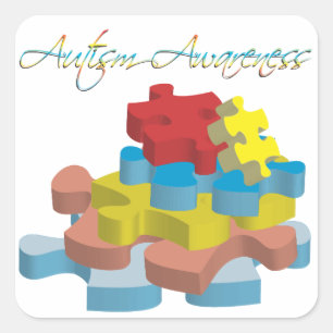 Autismo Conciencia Rompecabezas Piezas Pegatina
