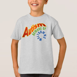 Autismo Cuidado con la camiseta básica de niños de
