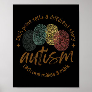 Autismo de Huella Dactilar Cada Impresión Cuenta U