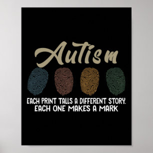 Autismo de Huella Dactilar Cada Impresión Cuenta U