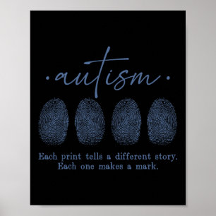 Autismo de Huella Dactilar Cada Impresión Cuenta U