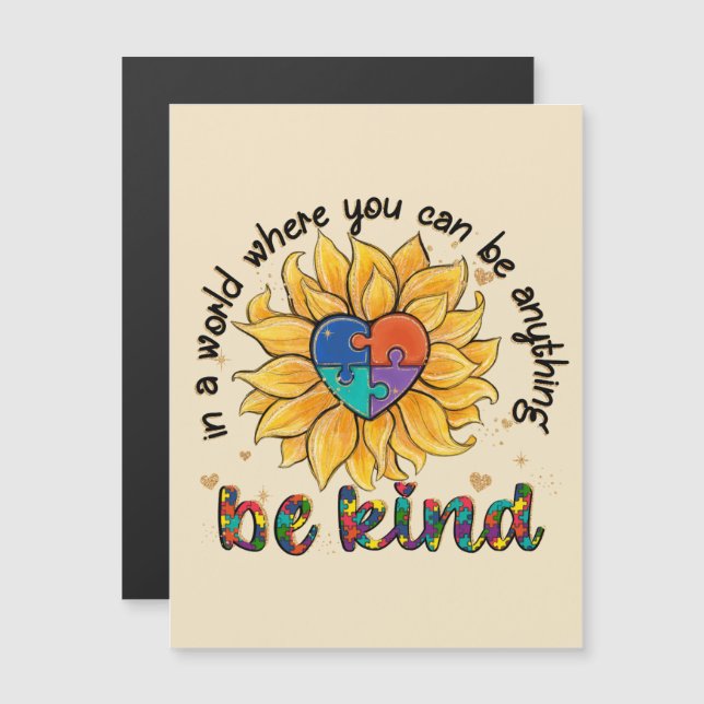 Autismo El Girasol Ser Amable (Anverso/Reverso)