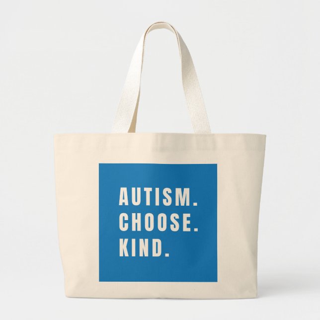 autismo elegir Totes amables y bolsas modernas (Frente)