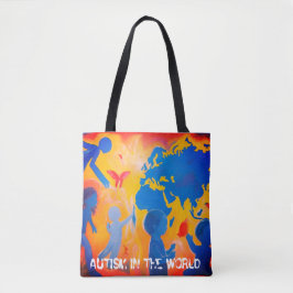 Autismo en el mundo Bolsa de Tote