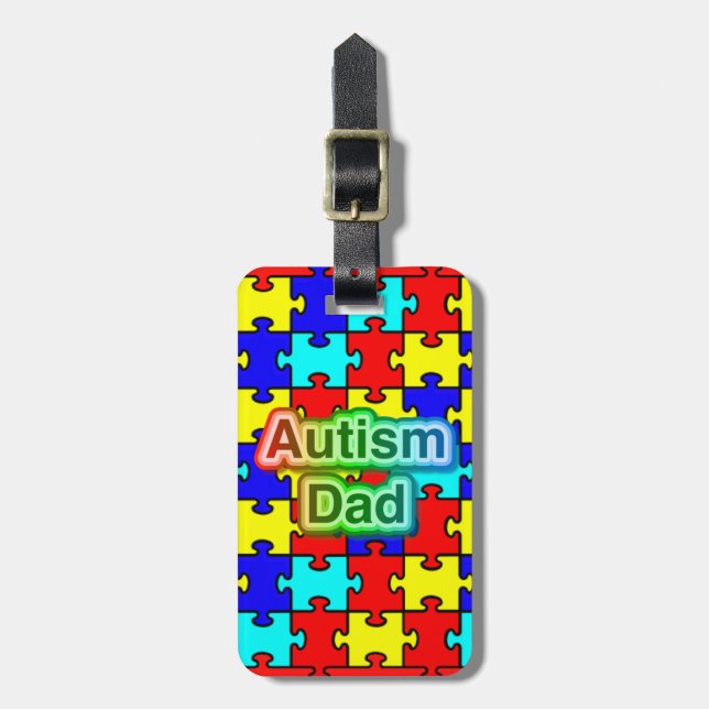 Autismo Etiqueta del equipaje del personalizado de (Frente Vertical)